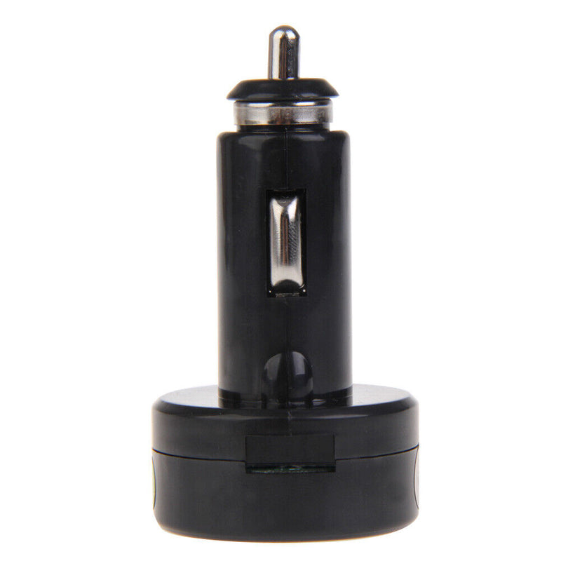 12V 24V Car Truck Cigarette Lighter Socket Digital Thermometer Voltmeter