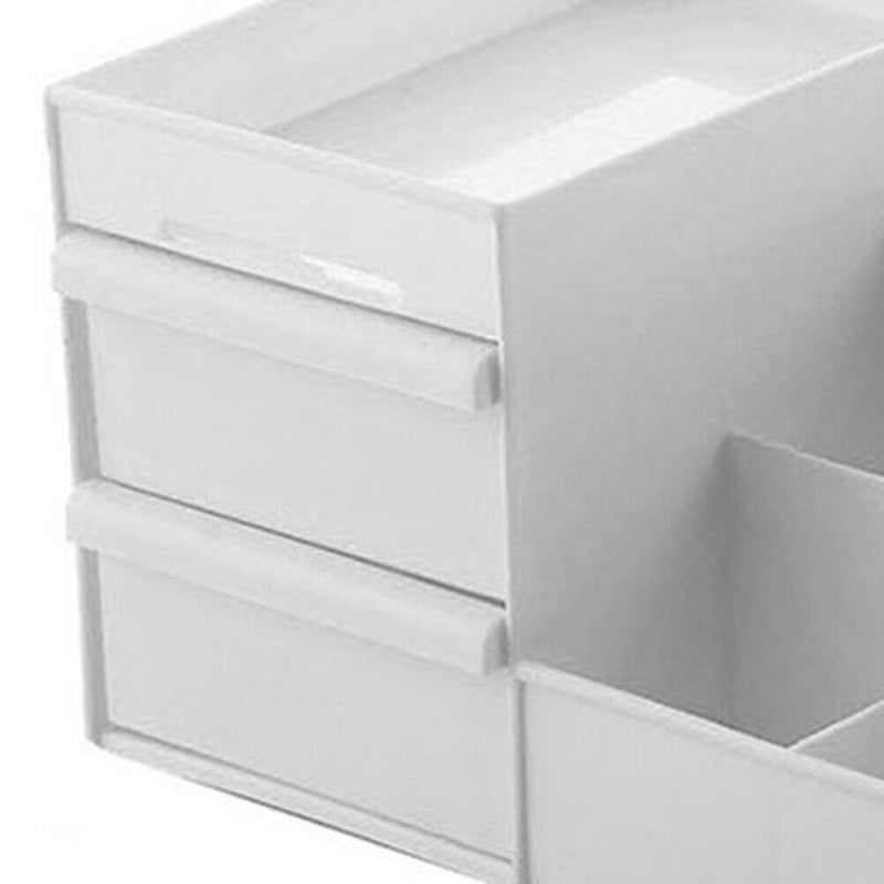 Cosmetic Storage Box Makeup Drawer Organizer Jewelry Nail Polish Desk Conta