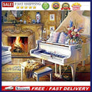 5D DIY Full Drill Diamond Painting Piano Embroidery Mosaic Craft Kit Home Decor
