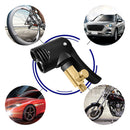 2 in 1 Inflatable Pump Car Tire Air Chuck Valve Connector Adapter (B)