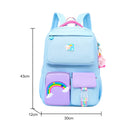 #A Rainbow Shoulder Strap Large Capacity Schoolbag College Teenage Girl Children