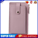 Women Mini PU Leather Purse Fashion Credit Card Holder Clutch Bags (Purple)