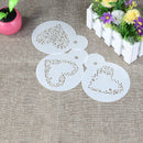3pcs Love Heart Shape Cake Stencil Set Cake Cookie Stencil Cake Decoration