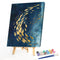 Hand Painted DIY Shoal of Fish Oil Canvas Paint By Numbers Drawing Kit Ornaments