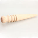 Leathercraft Round Wood Edge Slicker Multi-Size Burnisher for Leather