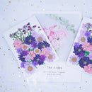 Dried Flower Material Package Real Pressed Dry Flowers & Leaves (Purple) Newly