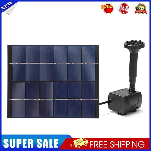 2W 6V Solar Water Pump Panel Home Garden Pond Pool Aquarium Fountain Kits