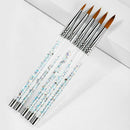 Painting Pen For Acrylic Powder 100% Nylon Acrylic Nail Brush Nail Art Brush