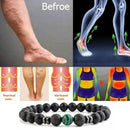 Simple Stone Beads Balance Bracelet Couple Bangle Health Care Jewelry (D) Newly