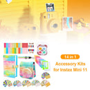 14 in 1 Protective Case Photo Album Kit for Instax Mini 11 (Multicolor) Newly