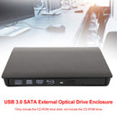 DVD CD-ROM RW Optical Drives USB 3.0 SATA External Enclosure for Laptop Computer