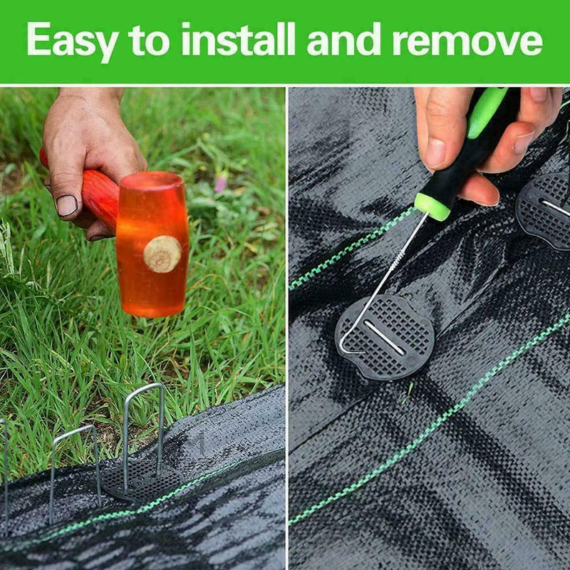 U-shape Clamp Fixing Washer Horticultural Planting Yard Garden Nails T0L8
