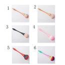Woman Basic Profile Makeup Tools Pressed Powder Plastic Makeup Brush Nylon Wool