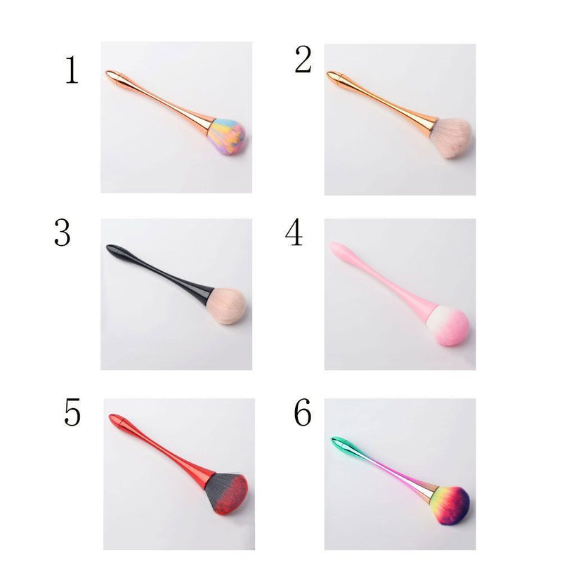 Woman Basic Profile Makeup Tools Pressed Powder Plastic Makeup Brush Nylon Wool