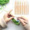 8pcs/set Bamboo Handle Crochet Hooks Craft Knitting Needles Sewing Tool Kit