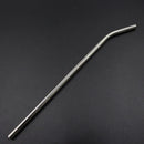 1set Kitchen Tools 2ST Metal Drinking Straws + Stainless Steel Brush for Mugs