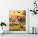 Forest Animals Oil Paint By Number DIY Acrylic Canvas Drawing Home Decorations