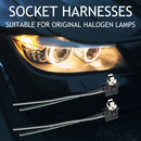 2pcs Car Halogen Lamp Plug Adapter Harness Car Replacement LED Line Accessories