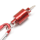 Magnetic Buckle Portable Carabiner Lure Magnet Hanging Clasp Holder (Red)