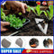 Steel Hollow Hoe Agriculture Hand Rake Garden Farm Vegetables Work Weeding Tool