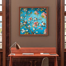 5D Full Round Drill Diamond Painting Flower Bird Mosaic Picture DIY Rhineston
