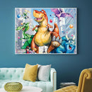5D DIY Full Drill Diamond Painting Dinosaur Cross Stitch Craft Kits Needlework