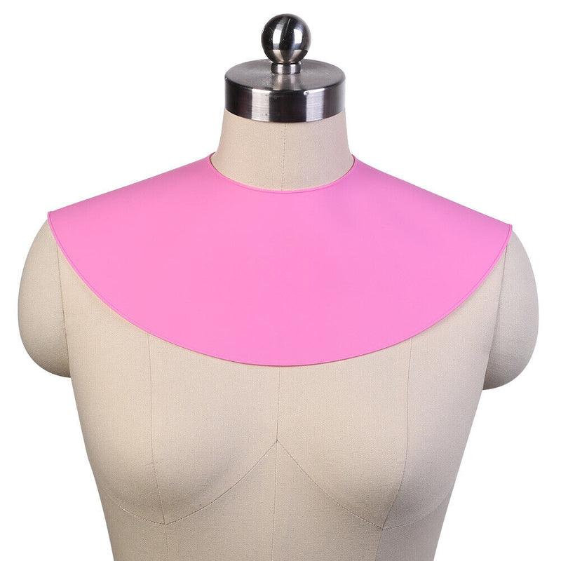 Haircut Shawl Neck Cape Silicone Neck Shield for Hair Coloring (Pink) Newly