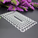 6pcs Rectangle Lace Frame Metal Cutting Dies Stencils DIY Scrapbook Craft