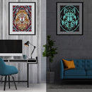 Diamond Painting Part Special-Shaped Drill Tiger Luminous Rhinestone Modern Art