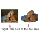 5D DIY Diamond Painting Sleeping Girl Dog Cross Stitch Embroidery Mosaic