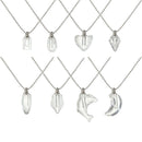 Perfume Jar Pendant Crystal Vial Necklace Wishing Bottle Pendant Lucky Charm
