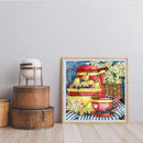 5D DIY Diamond Painting Fruit Tea Full Drill Rhinestone Mosaic Art Picture Kit