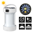 LED Camping Lantern - Solar & USB Charging Outdoor Emergency Light (White)
