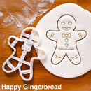 Halloween Christmas Vitruvian Happy Zombie Cookie Embosser Mold Biscuit Mold
