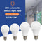 3pcs A65 LED Light Auto OFF/ON Photosensitive 85-265V Bulb(9W)