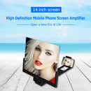 14 inch Mobile Phone Screen Magnifying Glass Video Screen Amplifier (Black)