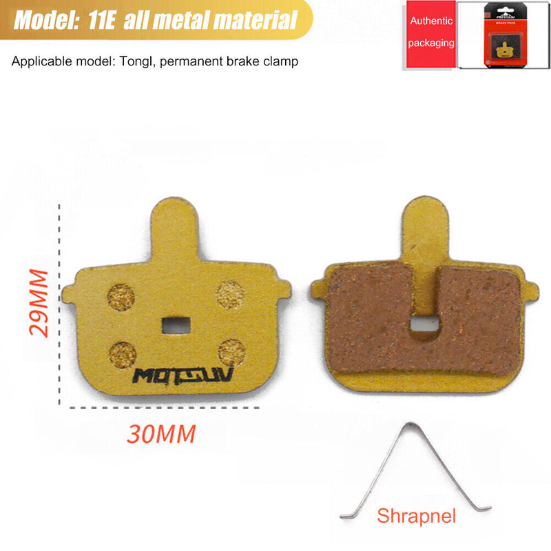 MOTSUV 2pcs MTB Cycling Bike Disc Bicycle Brake Pads Metal Hydraulic Disc Par