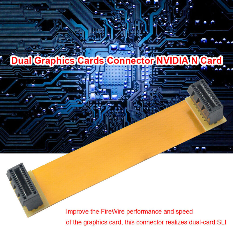 Flexible Crossfire Cable Dual Graphics Cards Connector NVIDIA N Card SLI Bridge