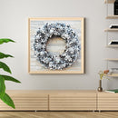 Full Round Drill Diamond Painting Kit Snowflake Wreath Rhinestone Drawing Dec