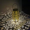 Solar Garden Lanterns, Retro Metal LED Outdoor Hanging Lights with Handle Newly