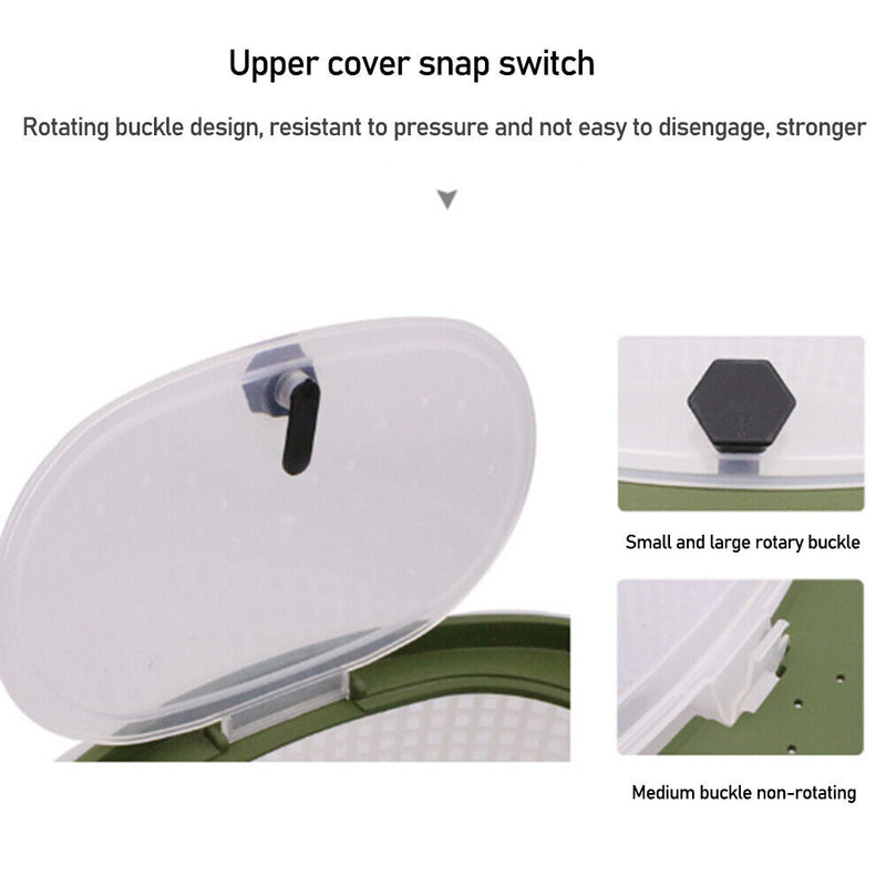 Portable Live Fish Bucket Outdoor Camping Fishing Tackle Storage Tool (S) Newly