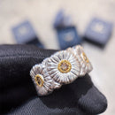 Open Hip Hop Fashion Jewelry Flower Ring Rings For Women Daisy Rings Wedding