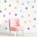 Multicolor Dots Wall Stickers Polka Dot Decals Stickers Decor Bedroom Fo H9I8
