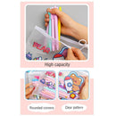 Dinosaur Cartoon File Bag Pencil Case Ring Zipper Stationery Storage Bag