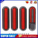 8pcs Wheels Hub Cap Protective Shells Reflective Stickers for M365 (Red)