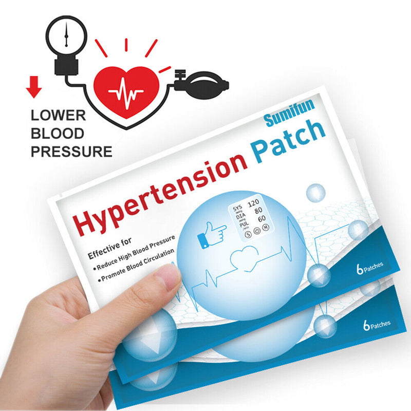 6pcs Hypertension Patch Chinese Plaster Control High Blood Pressure Herbal Patch