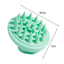 Silicone Head Body Massage Brush Hair Washing Clean Comb Hair Care (Green) Newly