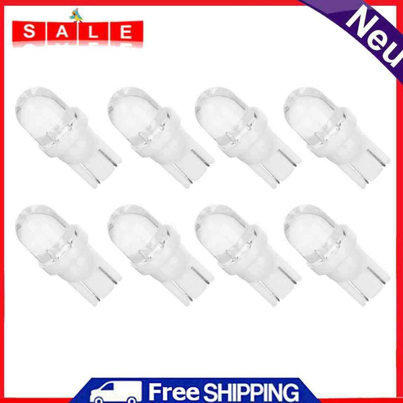8pc 12V 5W T10 W5W White LED Side Car Wedge Read Light Width Lamps