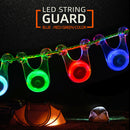 Outdoor Camping Tent Rope Hanging LED String Lights Bike Tail Lamp (Red) Newly