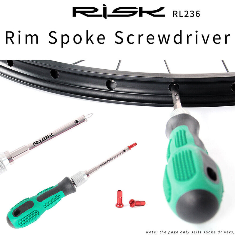 RISK Bicycle Rim Spoke Cap Installation Screwdriver Bike Repair Tool (A) Newly